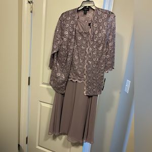 Purple 2 piece Dress